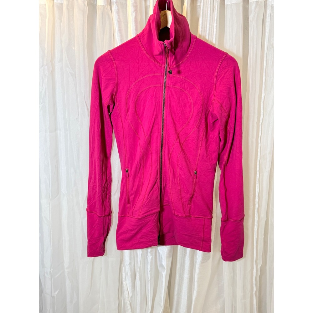Lululemon Define Jacket Womens 4 Pink Full Zip Luon Activewear Hoodless